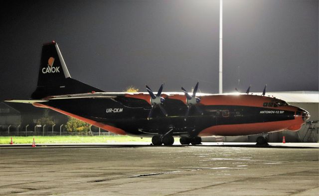 Antonov An-12 (UR-CKM) - cavok air an-12bp urckm at shannon 9/11/21.