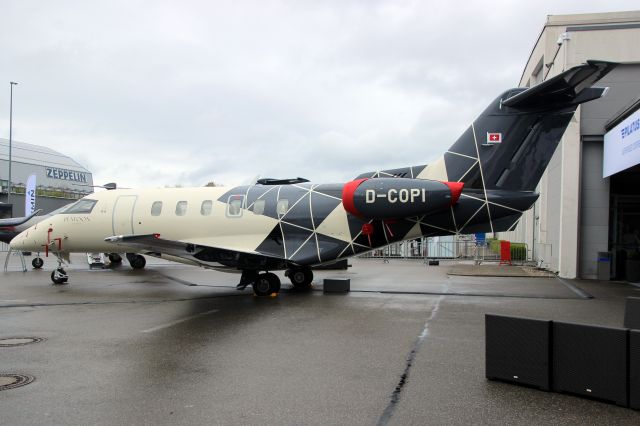 Pilatus PC-24 (D-COPI) - On display on 20-Apr-23 at Aero Friedrichshafen.