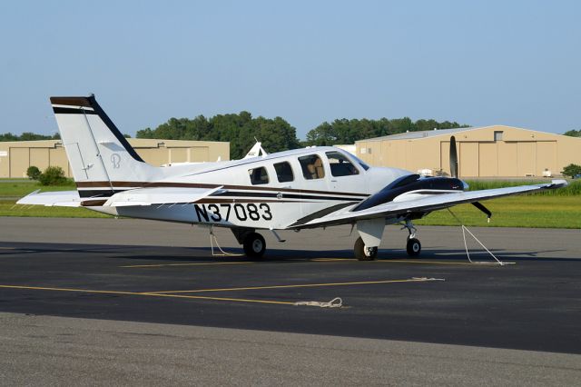 Beechcraft Baron (58) (N37083) - A beautiful G58 on the ramp at GED