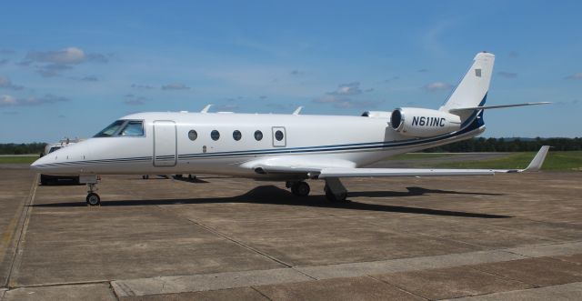 IAI Gulfstream G150 (N611NC) - An Israeli Aircraft Industries Gulfstream G150 on the ramp at Northeast Alabama Regional Airport, Gadsden, AL - August 13, 2019.