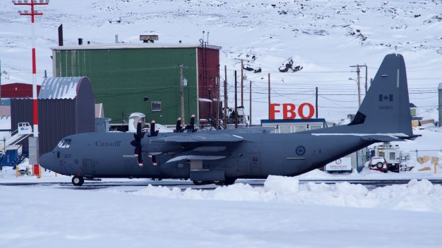 Lockheed C-130 Hercules (13-0617) - A Lockheed-Martin Hercules CC-130-J 130617, out of CFB Trenton, 436 Squadron, 8 Wing RCAF-ARCbr /At the Iqaluit airport March 17, 2018