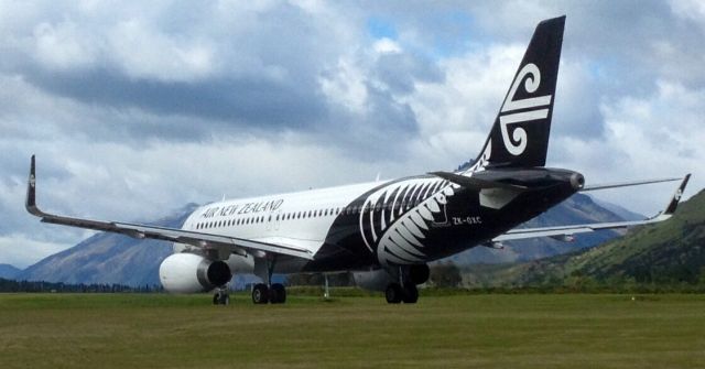 Airbus A320 (ZK-OXC) - First fare paying flight.