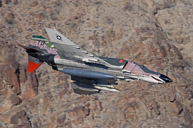 74-1638 — - Beautiful Phantom II gracing the low level regime in Death Valley