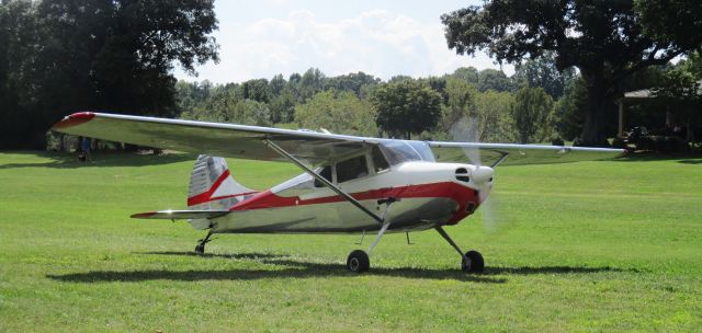 Cessna 170 (N3537D) - A 1956 Cessna 170B strutting its stuff at the Miller Air Park Fly-In, 9/16/17.