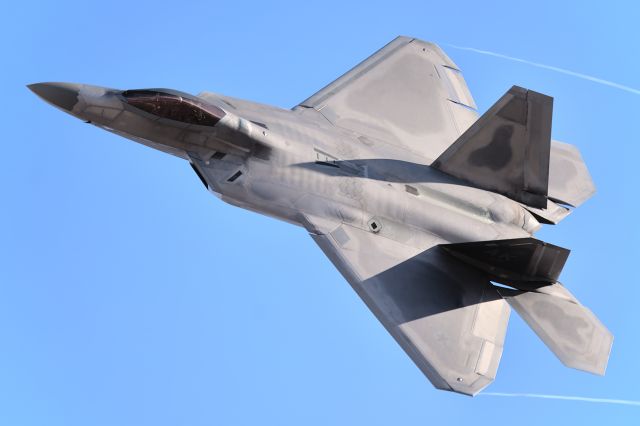 Lockheed F-22 Raptor (06-4117) - F-22A taking the FLEX departure out of Nellis AFB during Red Flag 24-1.