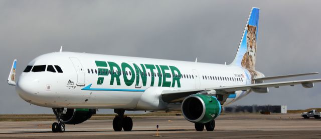 Airbus A321 (N706FR) - New Frontier A321 on ramp taxiway AN.