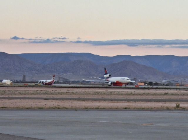 McDonnell Douglas DC-10 (N603AX) - Taxiing for takeoff, Aero-Flight taxiing parallel