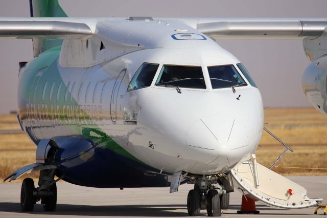 Fairchild Dornier 328JET (N394DC) - A Denver Air Connection (Key Lime Air), 328Jet, on the ramp at Clovis Municipal Airport on 14 Nov 2020. 