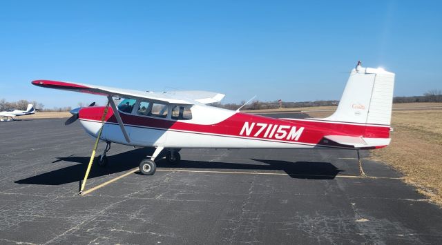 Cessna 175 Skylark (N7115M) - Cessna 175s aren't common so I took a picture of each one I see.