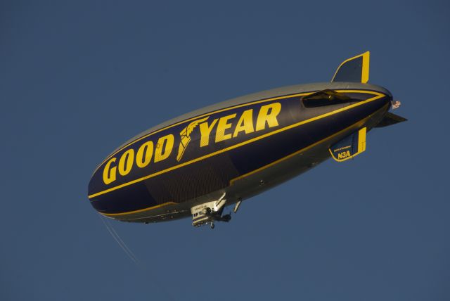 N3A — - The Goodyear blimp flying around Oshkosh during AirVenture 2010