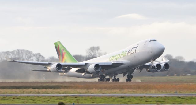 Boeing 747-400 (TC-ACM) - AirAct cargo b747-428f(er) tc-acm dep shannon for atlanta 6/12/20.