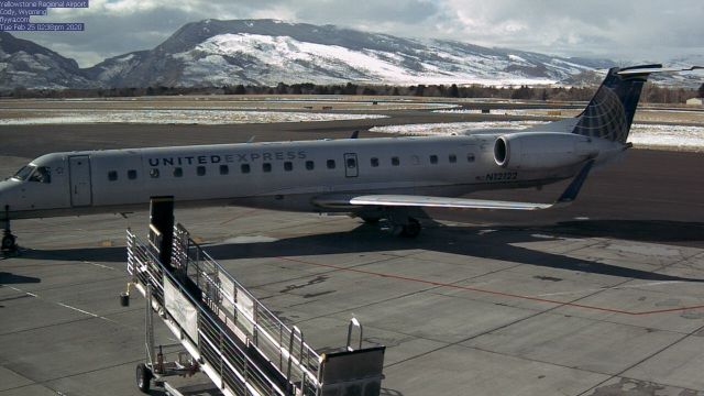 Embraer EMB-145XR (N12122) - United Express operating as Trans States Airlines at Gate 2 about to start Taxiing