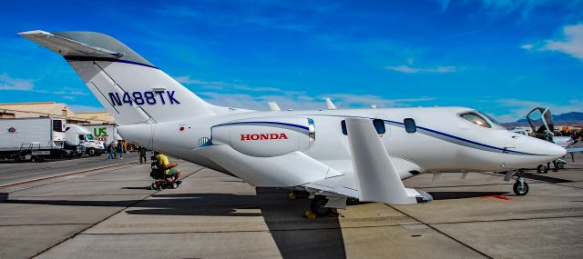 Honda HondaJet (N488TK) - N488TK Honda HA-420 HondaJet Elite s/n 42000221 - Aviation Nation 2022br /Nellis AFB (LSV / KLSV)br /USA - Nevada, November 5, 2022br /Photo: TDelCoro