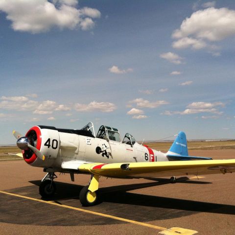 North American T-6 Texan (N6253C) - En-route to its new home in Virginia.