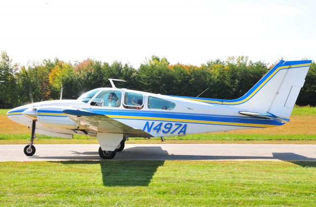 Beechcraft 55 Baron (N497A) - Seen at KGAI Open House on 10/9/2010.