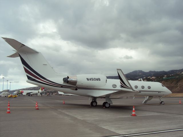 Gulfstream Aerospace Gulfstream IV (N450MB) - PARK AT FUNCHAL, MADEIRA AIRPORT