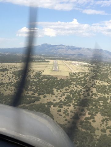 Cessna 350 (N115FP) - Landing at Sierra Blanca on 24. Capitan Mountain range straight ahead. Ruidoso NM