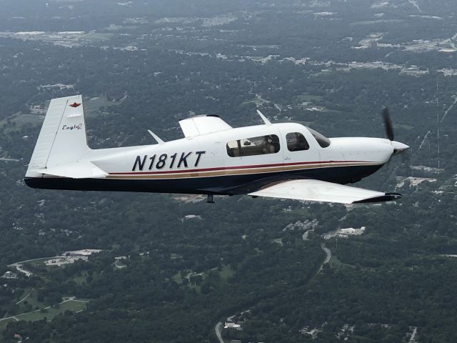 Mooney M-20 (N181KT) - Beautiful air-to-air taken from G36 while enroute to ICT. 