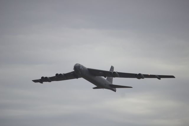 0002 — - US Air force B52 bomber flew all the way from Guam just to stay for 5 minutes.