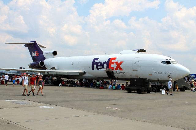 BOEING 727-200 (N265FE) - The FedEx 727 on display during the New England Airshow 2012 at Westover AFB.