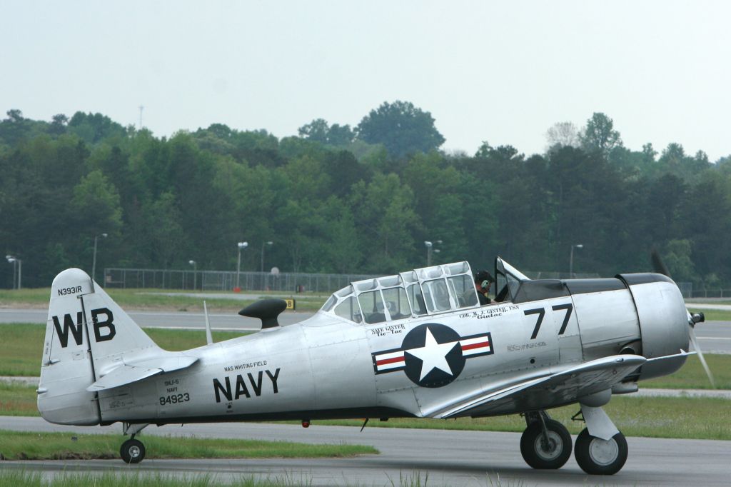 N3931R — - T6 Texan at the Hickory Airport on 4-27-2008 at 16:16