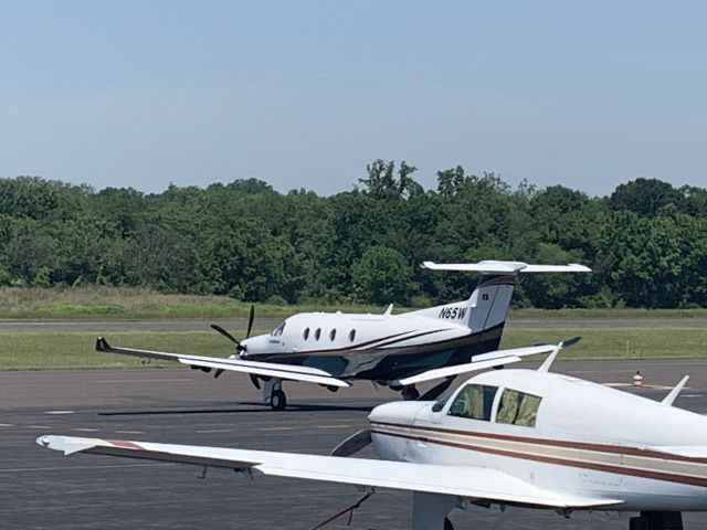 Pilatus PC-12 (N65W) - N65W (PC12) departing Wings Field (KLOM)br /Photo Date: June 5, 2021