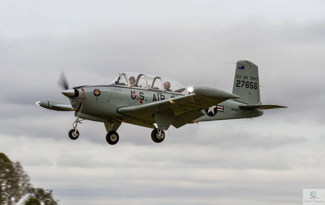 Beechcraft Mentor (VH-XUS) - Arriving at Watts Bridge fly in 31/05/2014