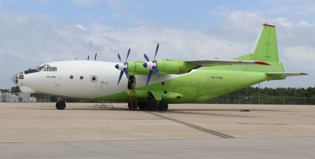 Antonov An-12 (UR-KDM) - A Cavok Air Antonov AN-12BK on the air cargo ramp at Carl T. Jones Field, Huntsville International Airport, AL - June 23, 2017. 