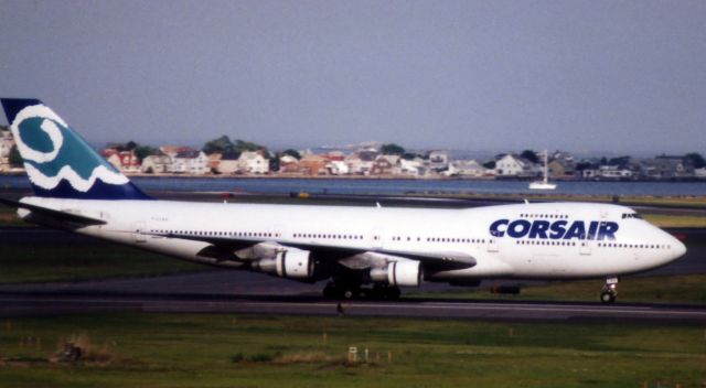 Boeing 747-200 (F-GLNA) - From May 29, 2001 - This Corsair B747 was substituting for Aer Lingus. 