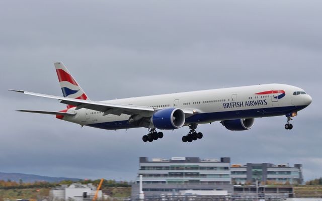 BOEING 777-300 (G-STBF) - ba b777-3 g-stbf on a medical diversion to shannon while enroute from heathrow to dallas 23/10/15