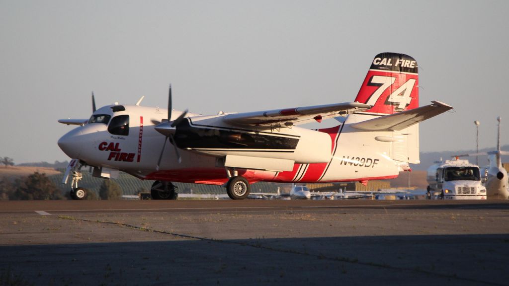 MARSH Turbo Tracker (N439DF) - Tanker 74 running around the airport playing tag with an ACIJet fuel truck.