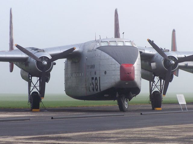 — — - Foggy morning at the Air Force Museum Dayton, Ohio