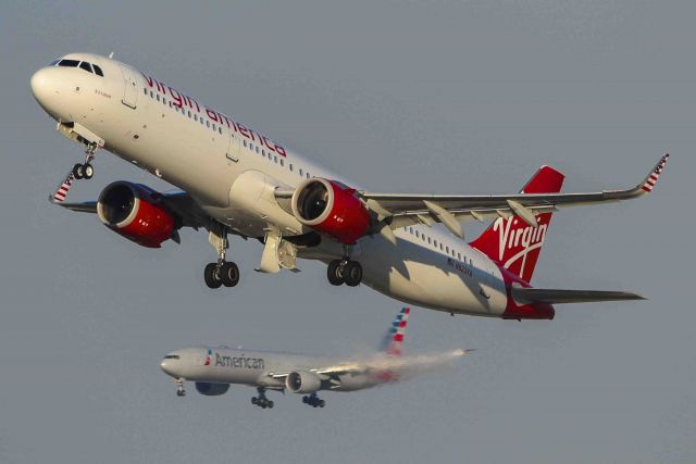 Airbus A321 (N923VA) - Late afternoon departure to JFK.