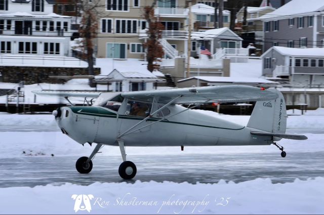 Cessna 140 (N72740) - Onwer and pilot landing in Alton bay. Photo credits to Ron Shusterman