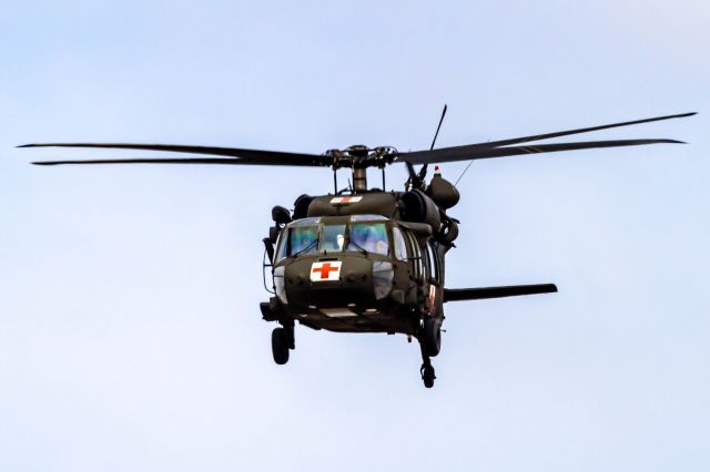 Sikorsky S-70 — - A rare low pass from a KSLI Blackhawk.