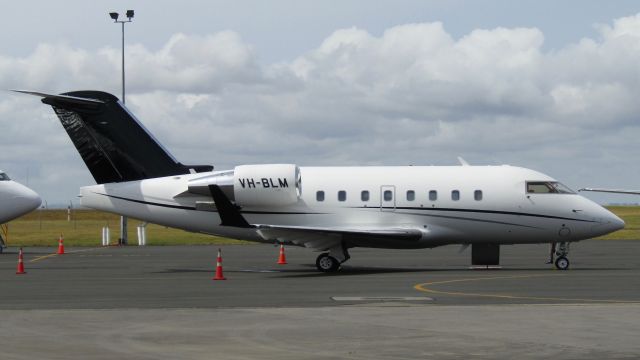 Canadair Challenger (VH-BLM) - Being serviced at AKL.