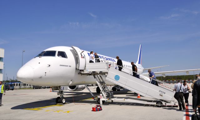 Embraer ERJ-190 (F-HBLA) - Former AirFrance Embraer ERJ-190LR F-HBLA in Paris CDG