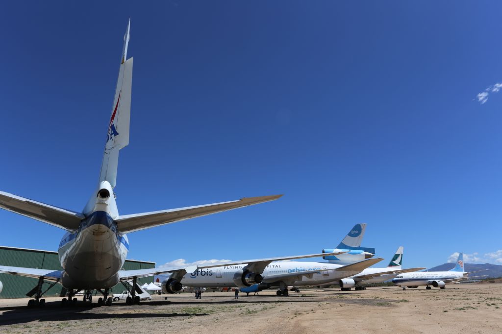 BOEING 747SP (N747NA) - This is the SOFIA 747-SP now on display at its new home at the Pima Air and Space Museum in Tucson AZ.  6 Apr 24