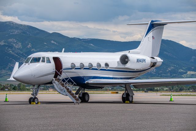 Gulfstream American Gulfstream 2 (N945PK) - Grumman Gulfstream GII at KBZN br /July 17,2022