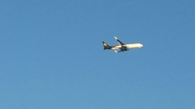 BOEING 767-300 (N304UP) - Not a great picture but this 767 had hydraulic failure and made an emergency landing in Tulsa.