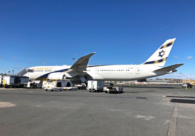 Boeing 787-9 Dreamliner (4X-EDM) - El Al B787-900 Jerusalem of Gold special livery KBOS 03/05/2020