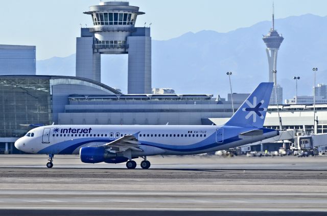 Airbus A320 (XA-TLC) - XA-TLC Interjet Airbus A320-214 (cn 3312)br /br /McCarran International Airport (KLAS)br /Las Vegas, Nevadabr /TDelCorobr /May 30, 2013