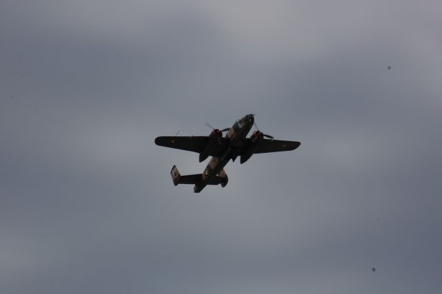 North American TB-25 Mitchell — - B-25 fly by at DYS.