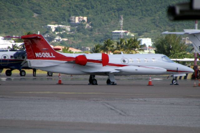Learjet 35 (N500LL) - On the ramp on 13-Nov-19 two days before departure to KILM after a three-night stay.