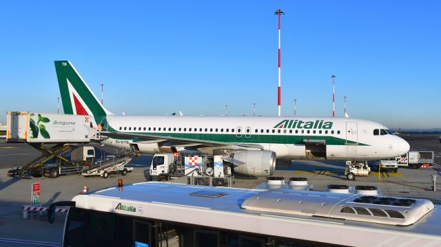 Airbus A320 (EI-DTB) - Alitalia Airbus A320-216 EI-DTB in Roma Fiumicino 