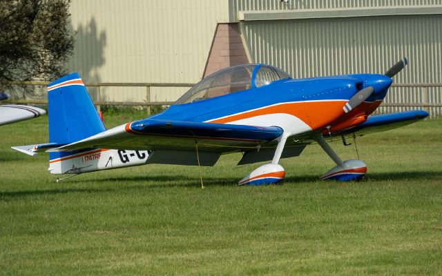 Vans RV-8 (G-CEGI) - Previously N747RF still visible under the tail plane as I I7474RF