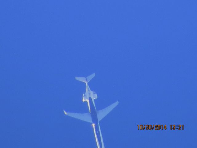 Canadair Regional Jet CRJ-900 (N299PQ) - Endeavor Air flight 3296 from DTW to OKC over Baxter Springs Kansas (78KS) at 36,000 feet.