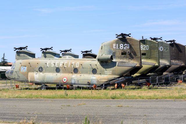 Boeing CH-47 Chinook (APJ80845) - A lot of helicopters around that day, not only for Italian Blade 2015 exercise. A view in the storage area, not much left inside. 