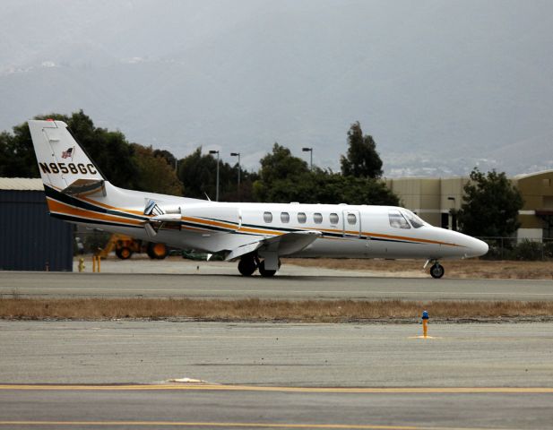 Cessna Citation II (N858GC) - Landing roll out,  09-27-2014