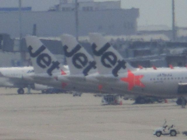 JA０２JJ — - オレンジライナーの３機並び。